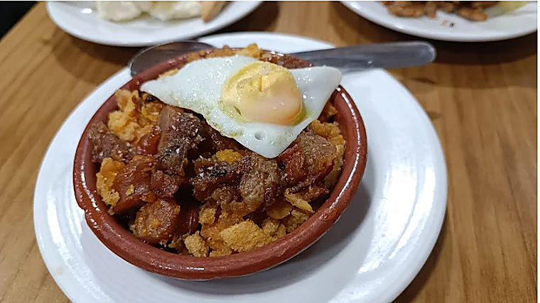 Migas con huevo frito de Bodeguita El Coto en Ronda