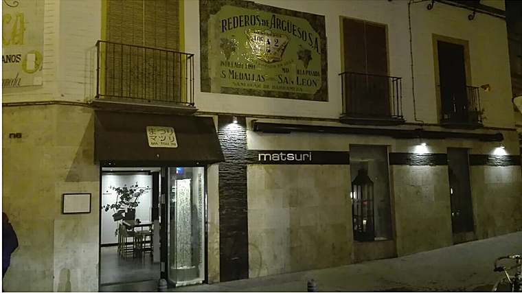 Fachada de Matsuri, en la cale Amor de Dios donde ahora se sitúa Yokoso