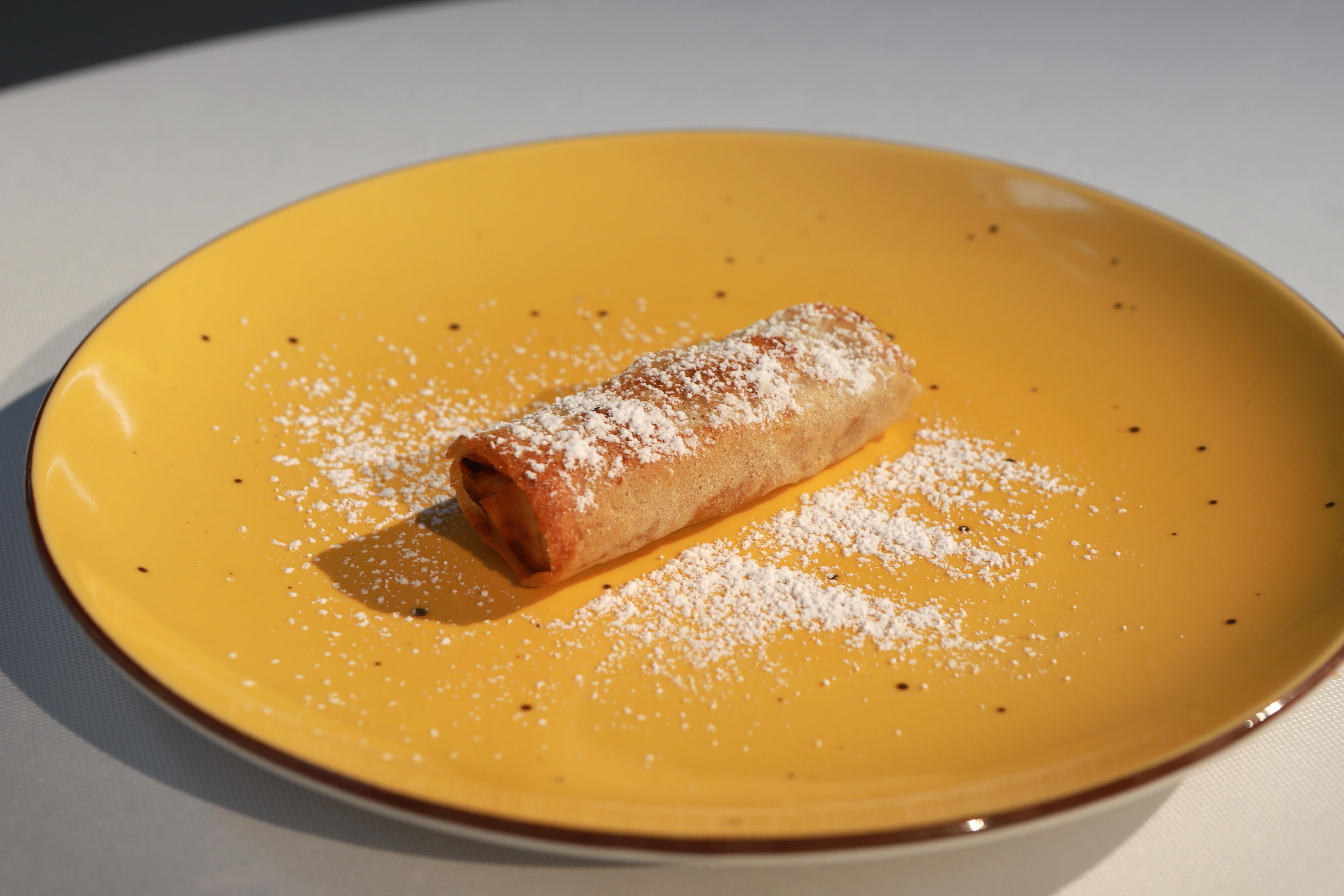 Pastela moruna del restaurante Casa Limón