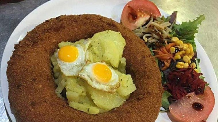 Rosca Ibérica da taberna La Paloma em Buyalance.