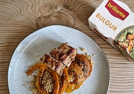 Solomillo asado con calabaza y bulgur Brillante