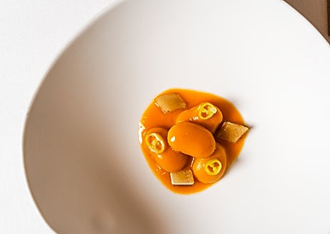 Imagen secundaria 1 - Algunos platos de Palodú, el nuevo estrella Michelin en Málaga