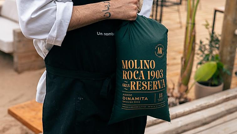 Saco de arroz de variedad Dinamita de Molina Roca