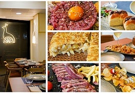 Montaje con algunos platos del restaurante Turuleta de la calle Betis, en Triana