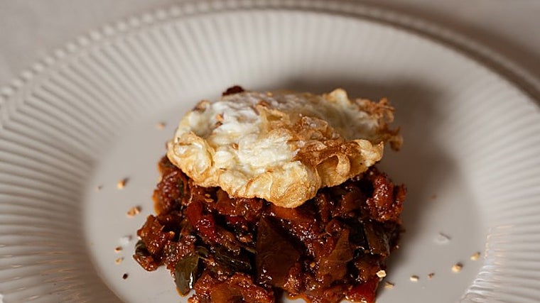 Famoso ratatouille preparado em La Ermita de la Candelaria (Córdoba)