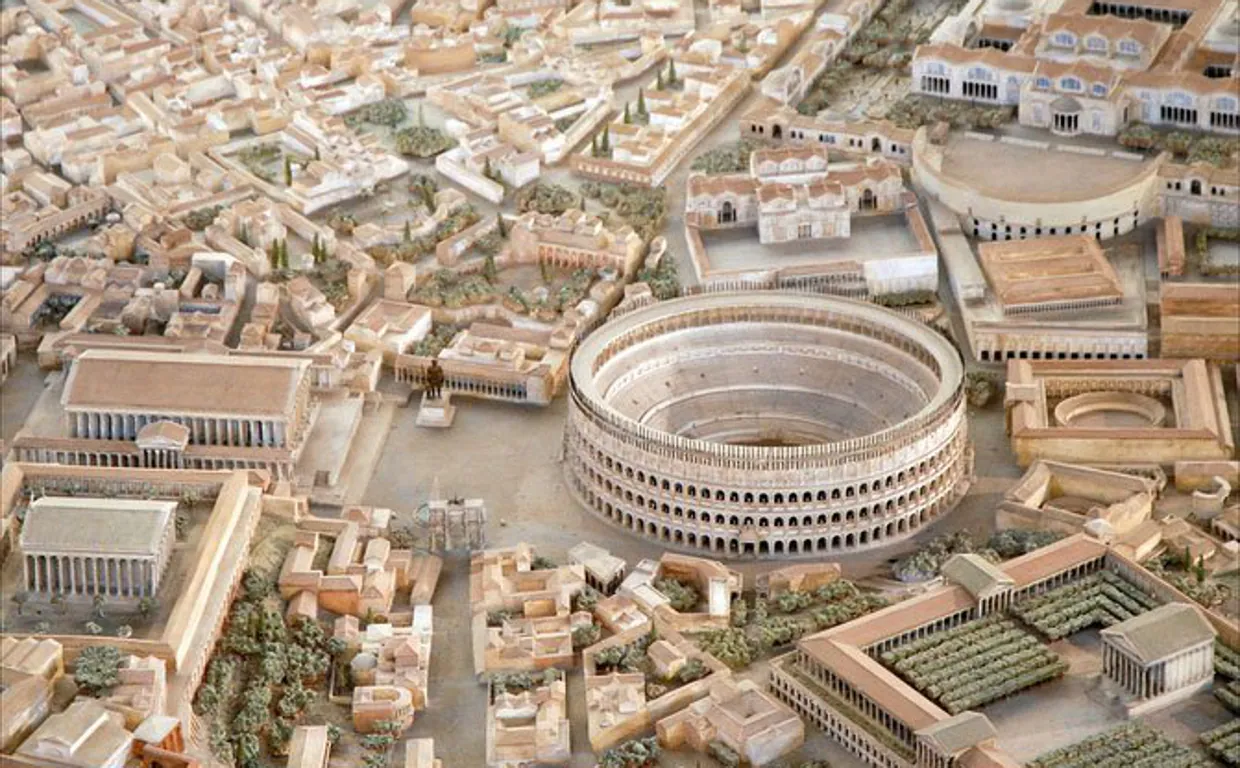 La gigantesca maqueta de la Roma Imperial de Mussolini que Ridley Scott utilizó para rodar 'Gladiator'