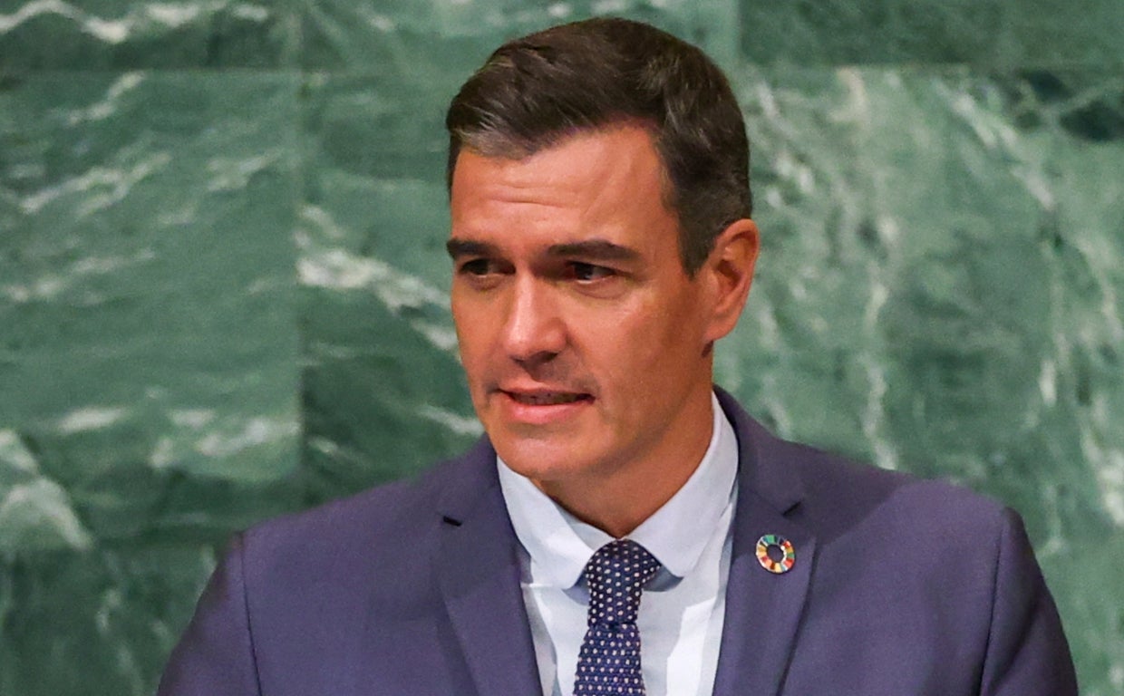 Pedro Sánchez, en la Asamblea General de las Naciones Unidas este 22 de septiembre