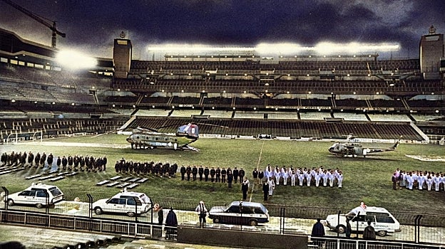 Presentación del Plan Naranja, en el Bernabéu, de cara al Mundial