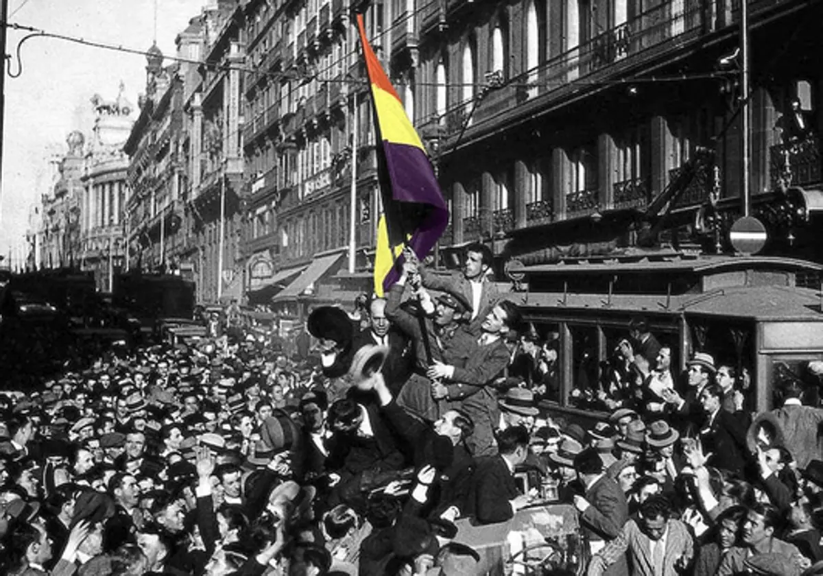 Madrid, el 14 de abril de 1931, durante la proclamación de la Segunda República