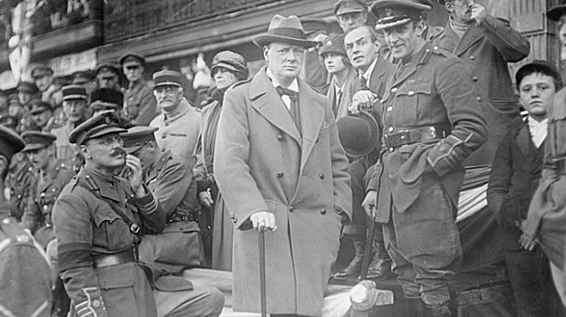WInston Churchill como Ministro de Municiones, octubre de 1918