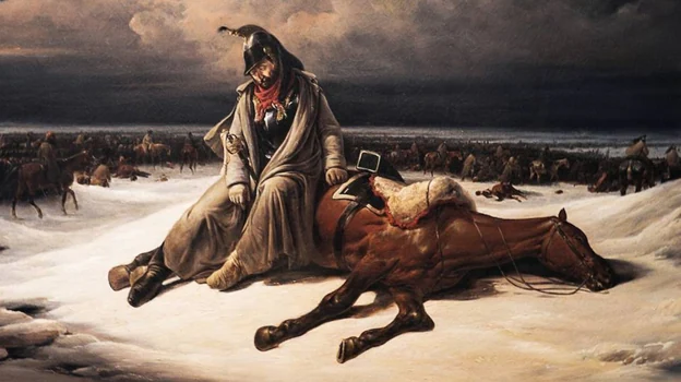 'Retirada de Rusia', cuadro pintado por Édouard Swebach en 1838