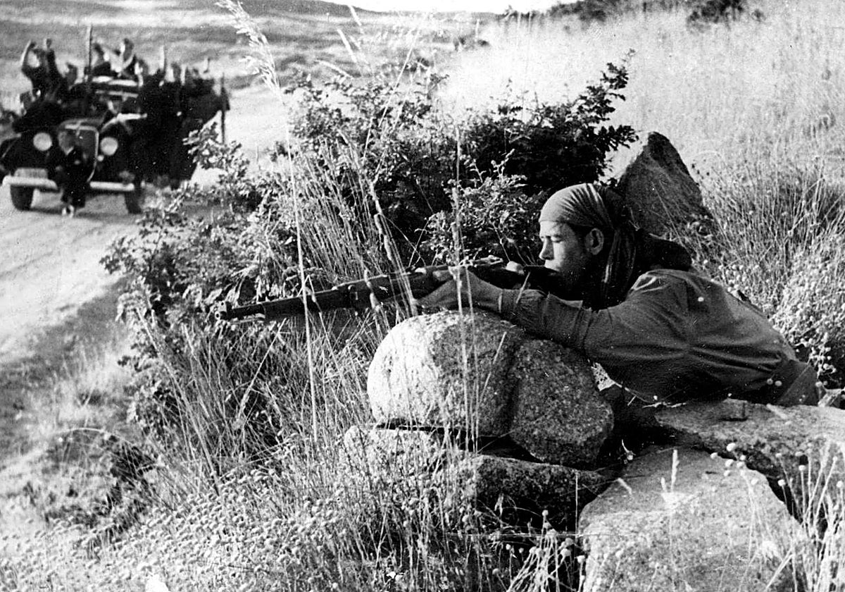 El típico guerrillero de las milicias andaluzas