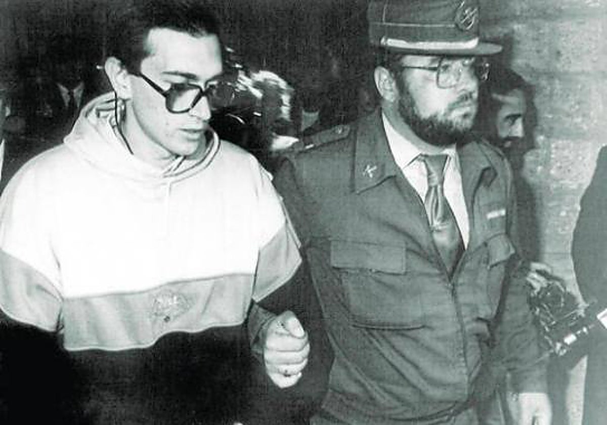 José Juan, hoy en paradero desconocido, poco después de su arresto