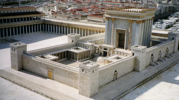 Maqueta del segundo templo de Jerusalén