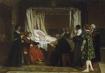 Doña Isabel la Católica dictando su testamento, por Eduardo Rosales.