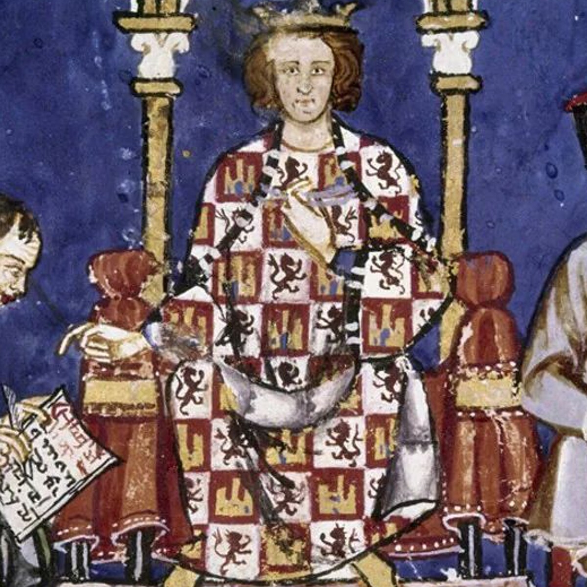 Alfonso X, representado en el Libro de los Dados