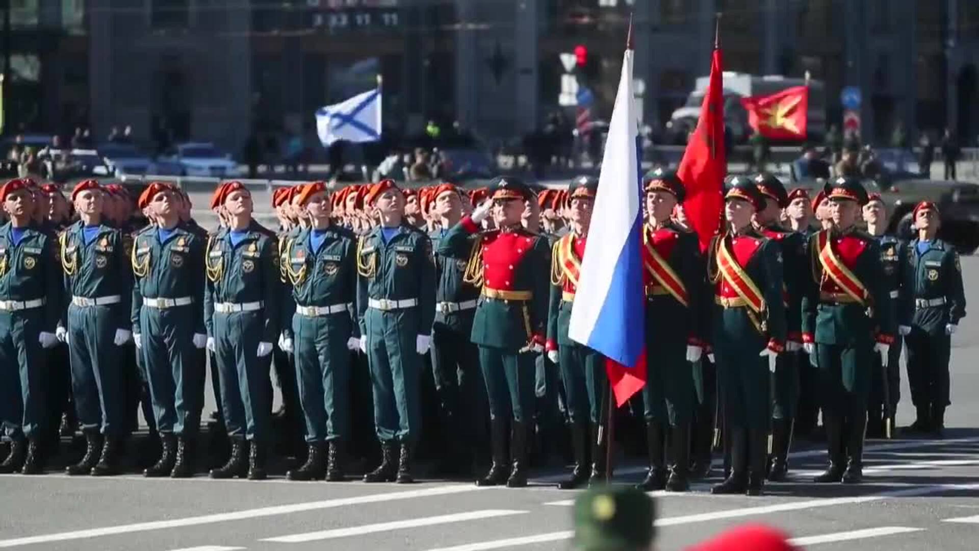 Celebración y desfile militar en Rusia por el Día de la Victoria