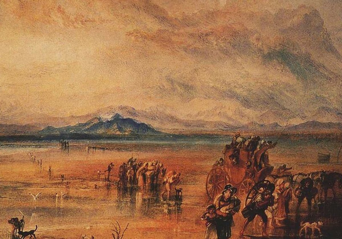 Aquel verano de frío y tormentas influyó en las pinturas de Turner, como está de 1817