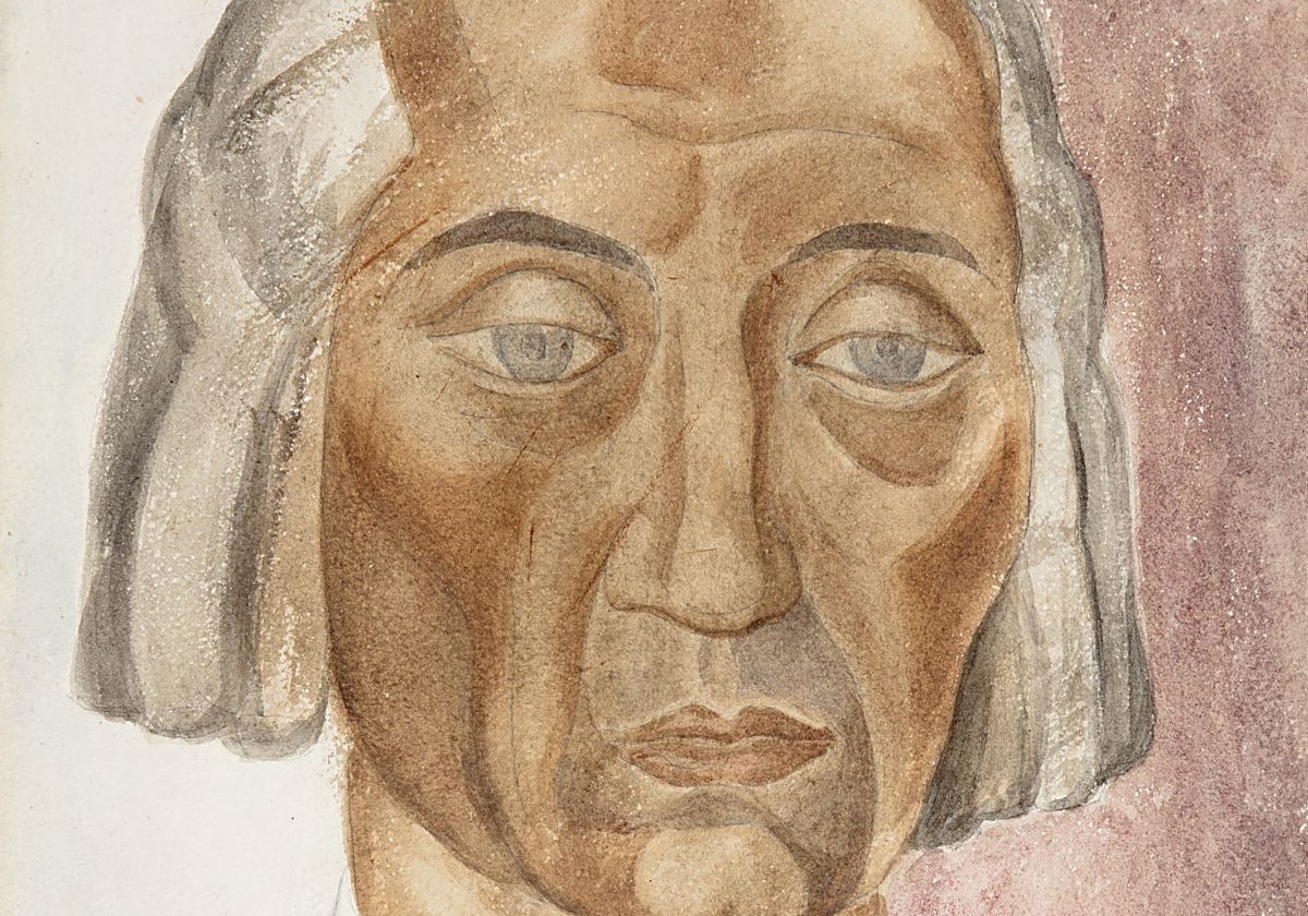 Estudio sobre la cabeza de Colón, elaborado en 1792 por Daniel Vázquez