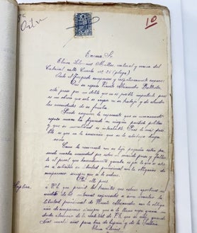 Imagen secundaria 2 - Diferentes extractos del sumario al que ha tenido acceso ABC: portada, una de las notas en las que se especifica su salida de la cárcel y carta manuscrita de la esposa de Ballester