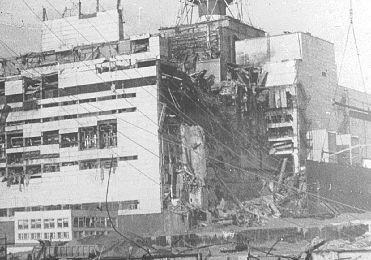 La central nuclear de Chernóbil, el 26 de abril de 1986