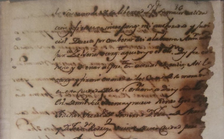 Imagen principal - Documentos de manumisión firmados por Gálvez