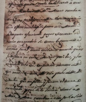 Imagen secundaria 2 - Documentos de manumisión firmados por Gálvez