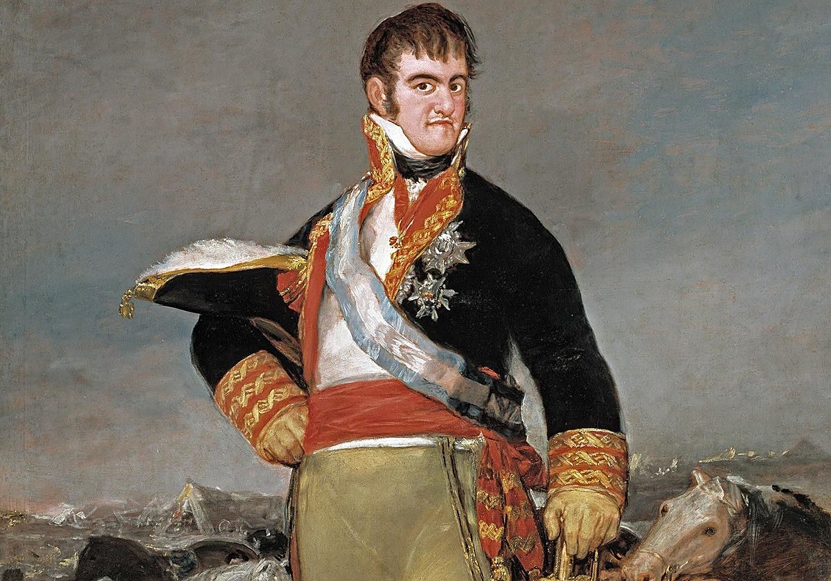 Fernando VII, fallecido en 1833, solicitó inventariar sus bienes para entregar parte a su mujer