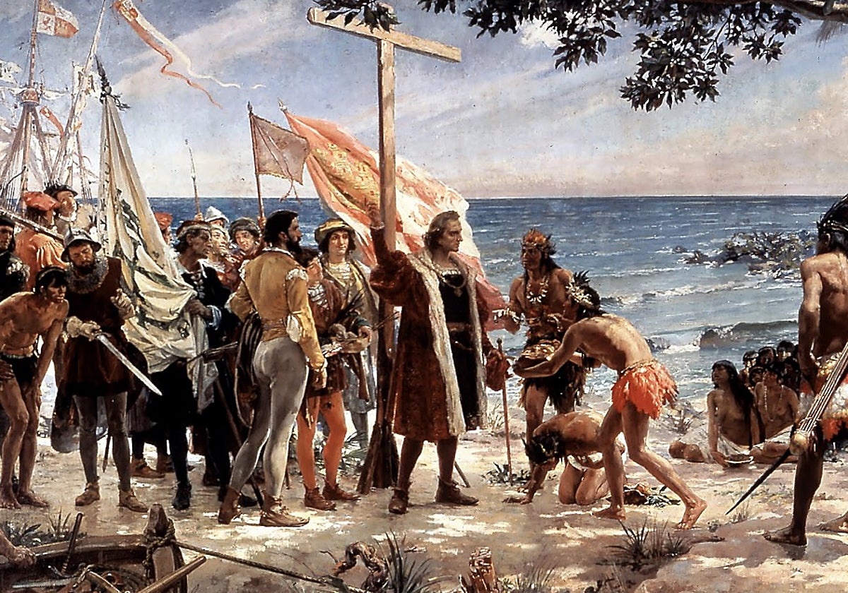 Cuadro 'Descubrimiento de América', de José Garmelo Alda