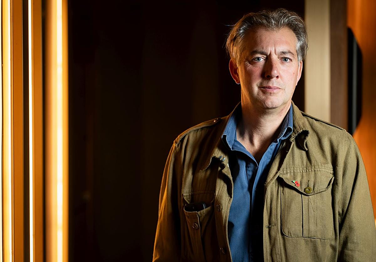 James Holland, durante la entrevista en Madrid