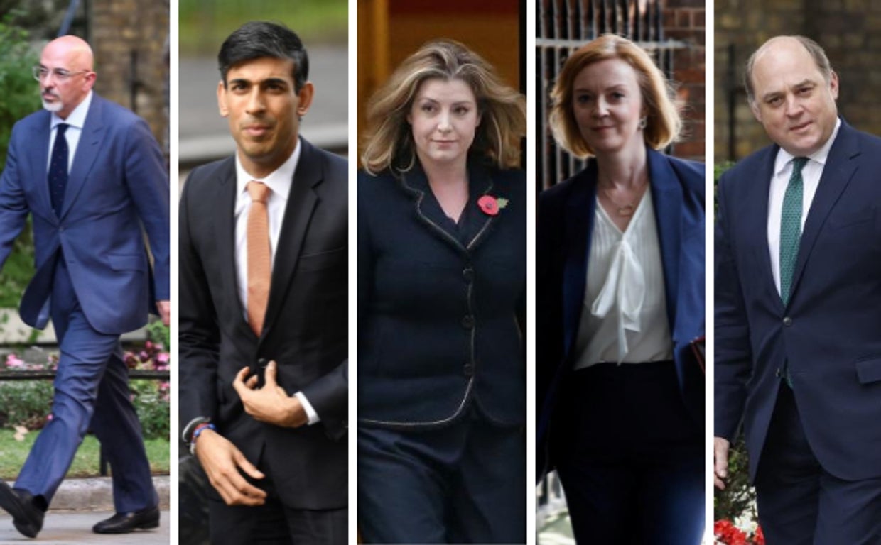 Estos son los nombres que suenan con más fuerzas para sustituir a Johnson como líder torie: Nadhim Zahawi, Rish Sunak, Penny Mordaunt y Liz Truss