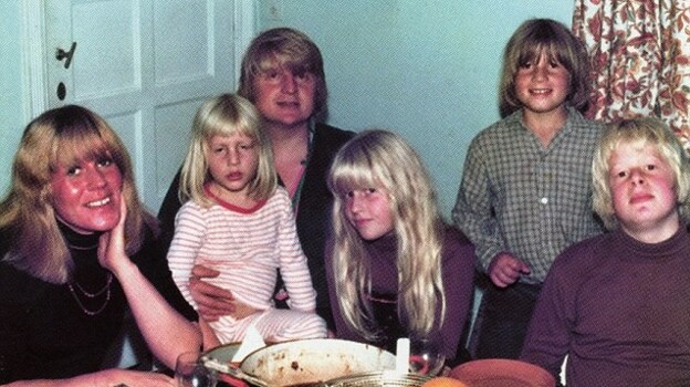 La familia de Boris Johnson (a la derecha), en 1972
