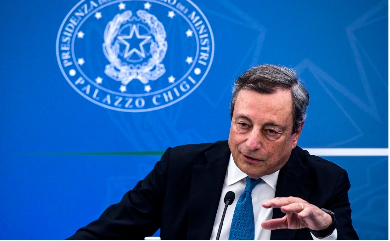 Mario Draghi, primer ministro italiano