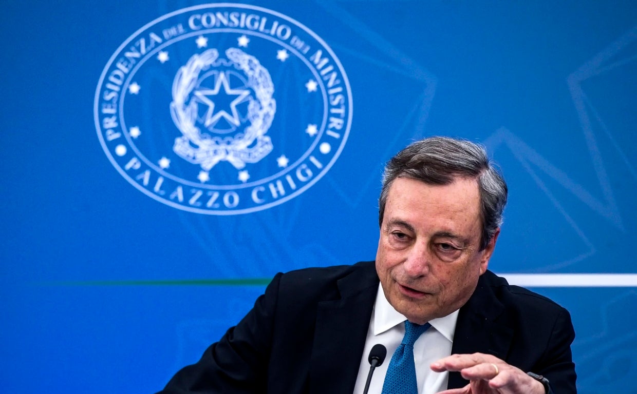 El primer ministro italiano, Mario Draghi