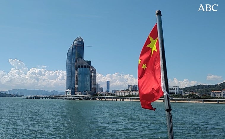 Desde Xiamen, la ciudad china más cercana a Taiwán