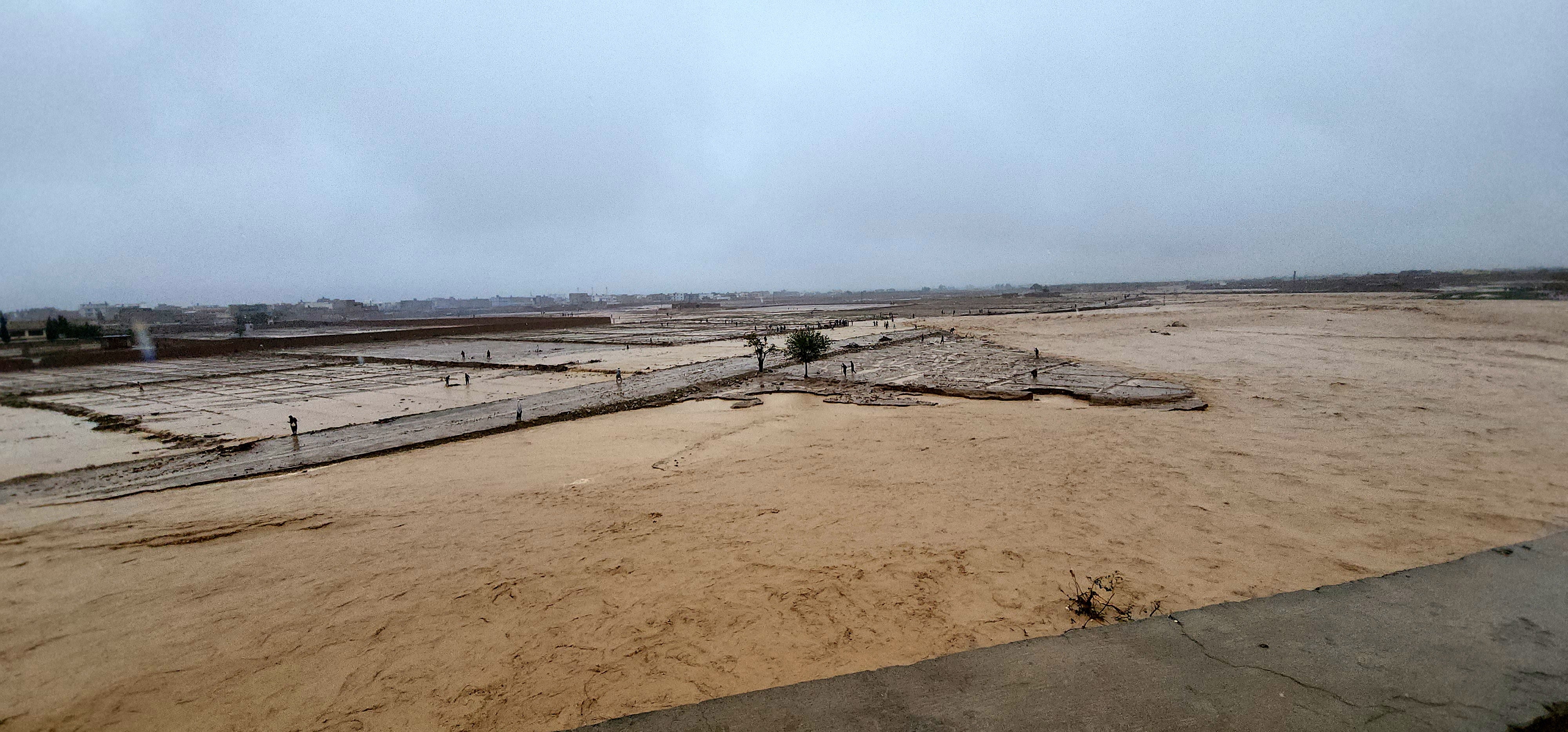 Vista del monzón de la ciudad de Quetta en Pakistán.