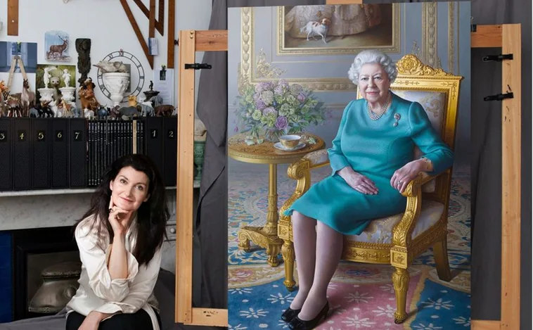Miriam Escofet : «Al pintar a Isabel II quise transmitir su mortalidad de una forma poética»