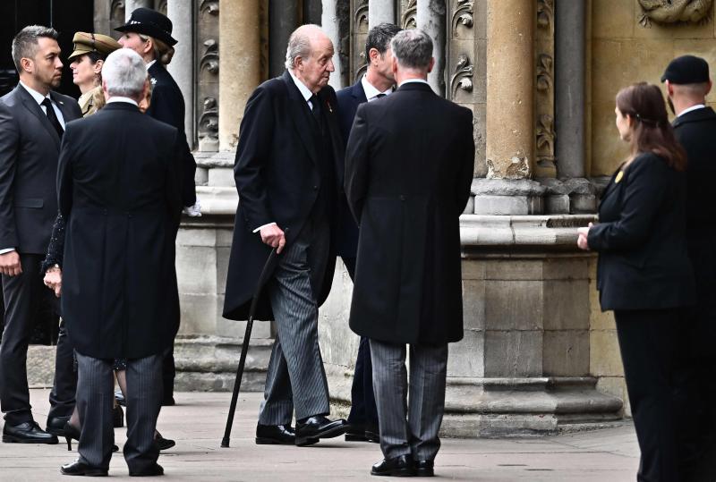 Don Juan Carlos llega a la Abadía de Westminster