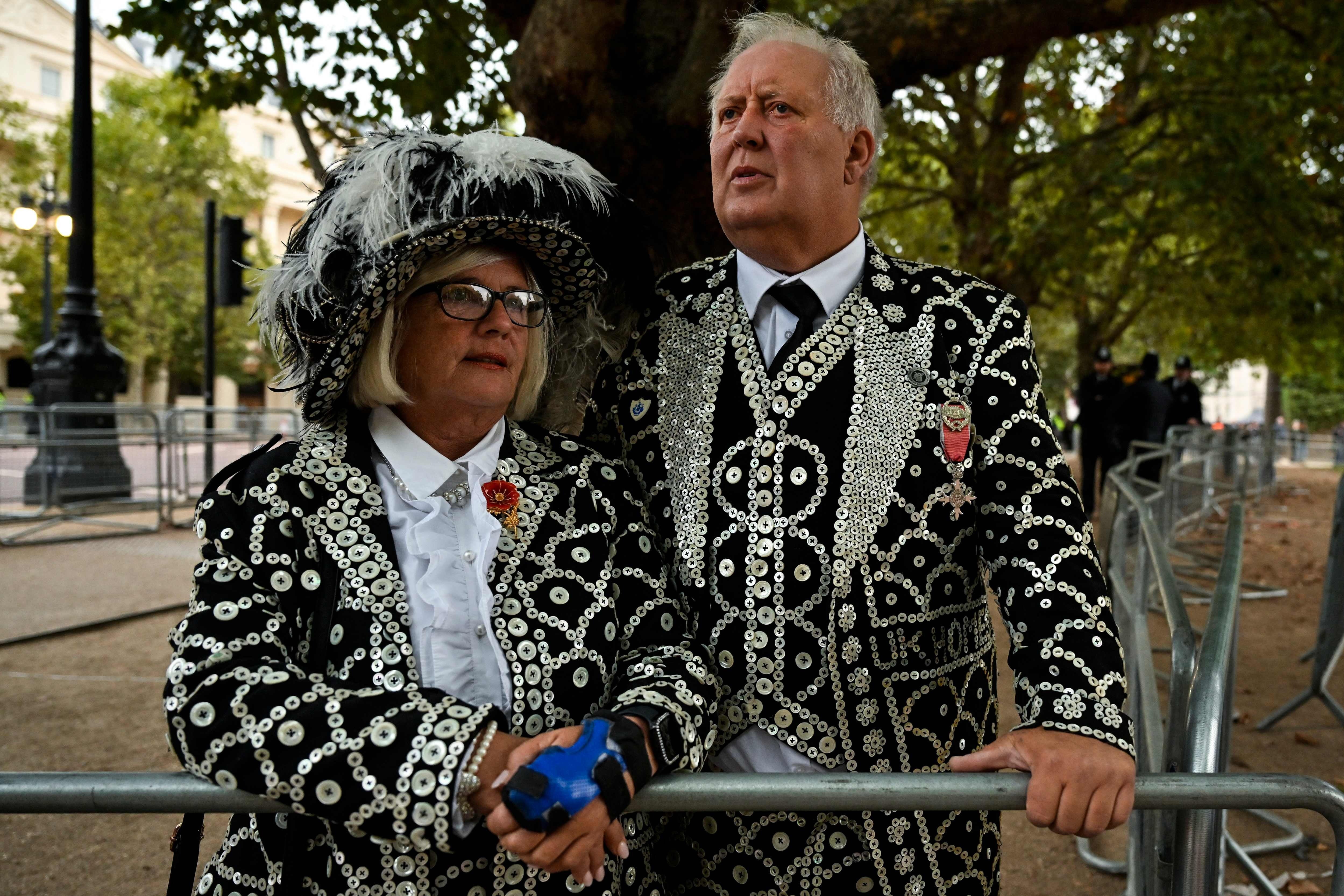 Asistentes al funeral de Isabel II en Londres.