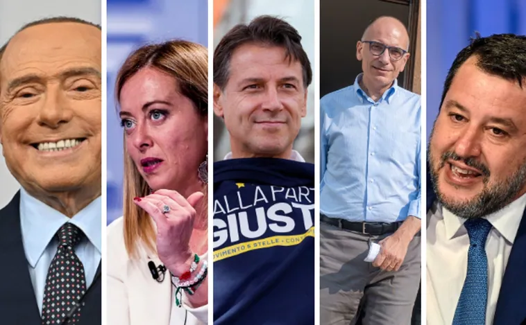 Las propuestas de los  cinco candidatos a gobernar Italia