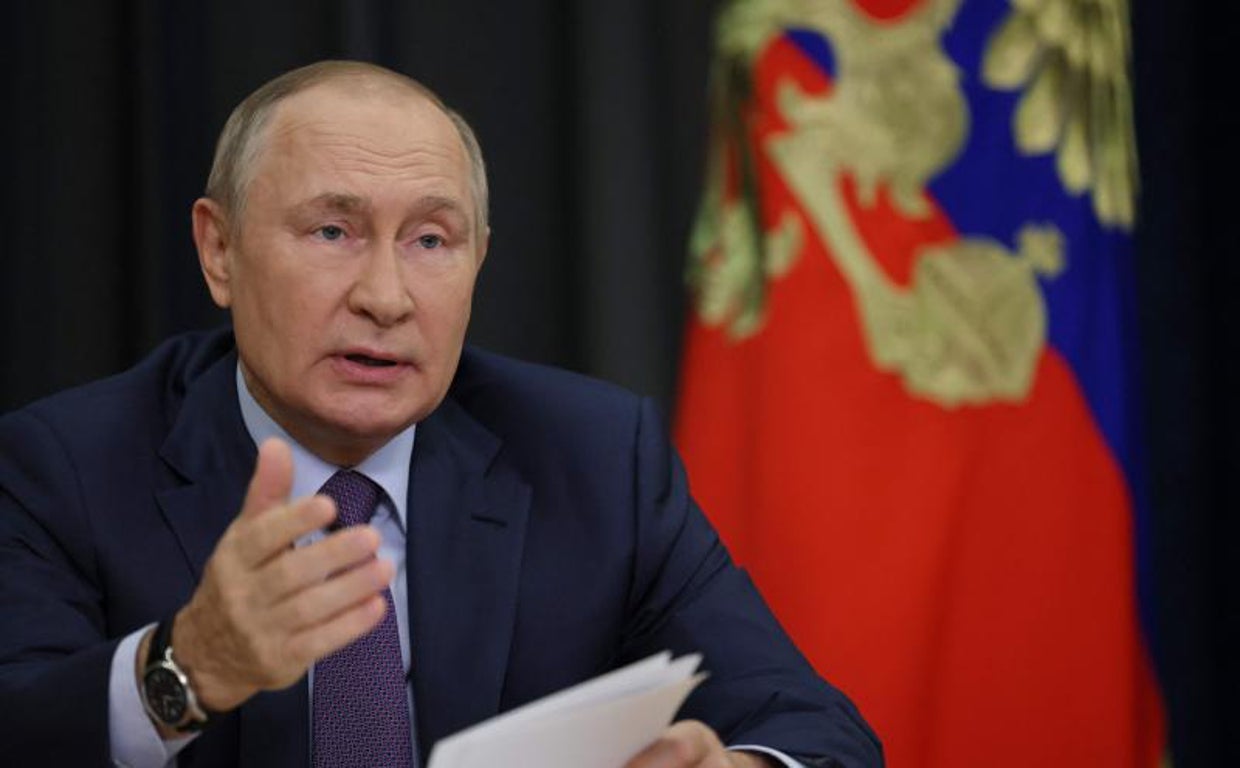 El mandatario ruso, en su despacho