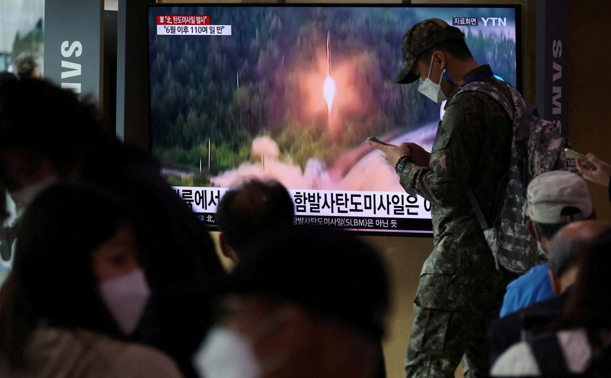 Corea del Norte lanza dos nuevos misiles hacia el mar de Japón