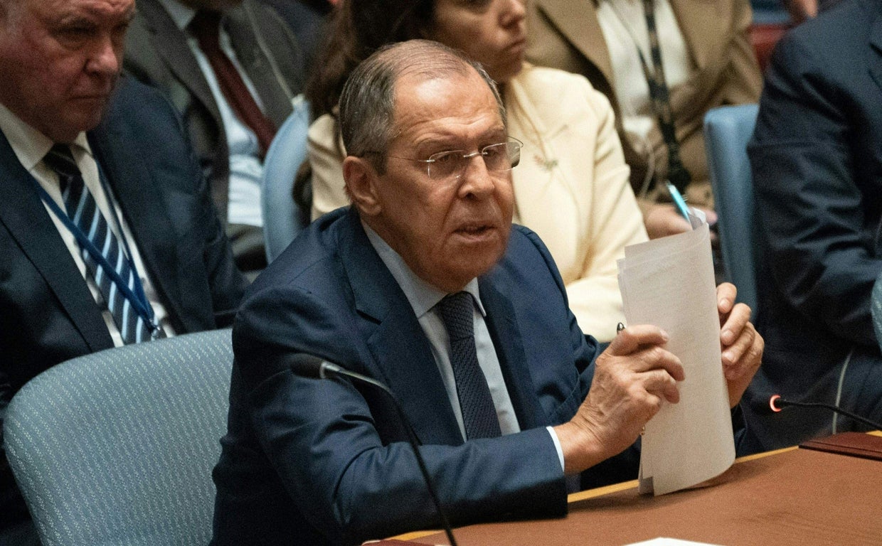 El ministro ruso de Asuntos Exteriores, Sergei Lavrov, en la ONU el pasado mes de septiembre