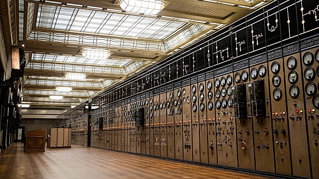 Una de las antiguas salas de máquinas que ahora forman parte del centro comercial