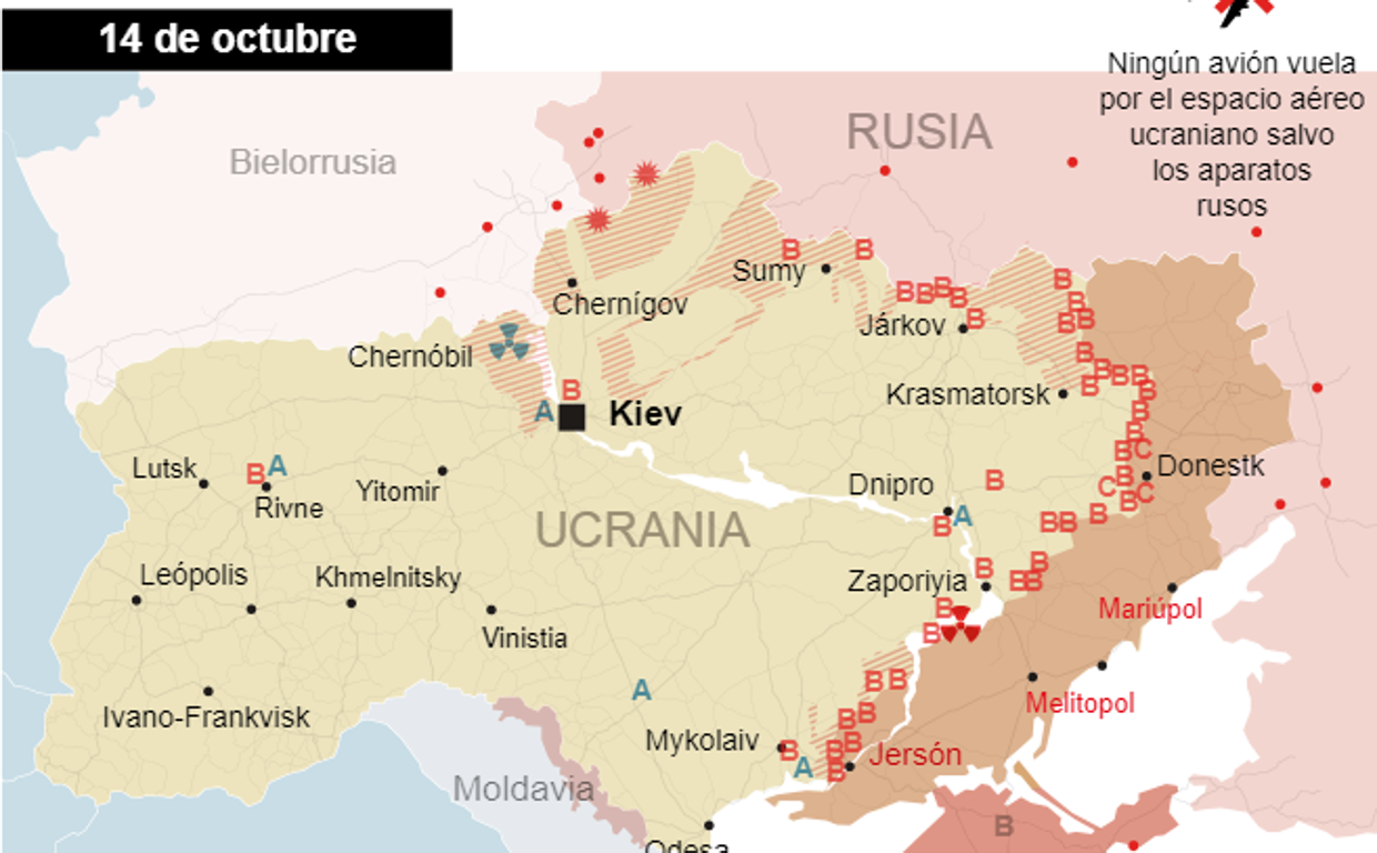 Mapa de la guerra en Ucrania: Rusia logra sus primeros avances en tres meses