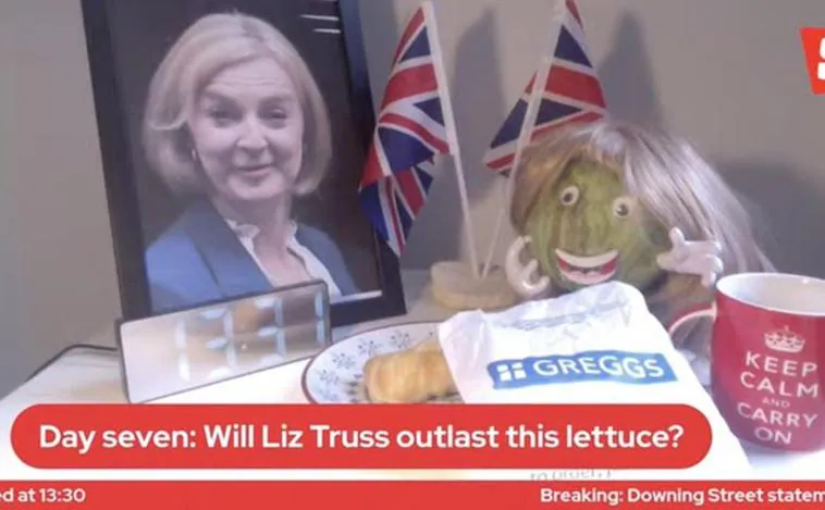 Y la lechuga ganó a Liz Truss: la broma viral de un tabloide triunfa tras la dimisión de la primera ministra británica
