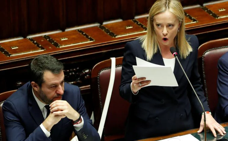 Salvini y Berlusconi desafían ya a Meloni tratando de imponer su agenda