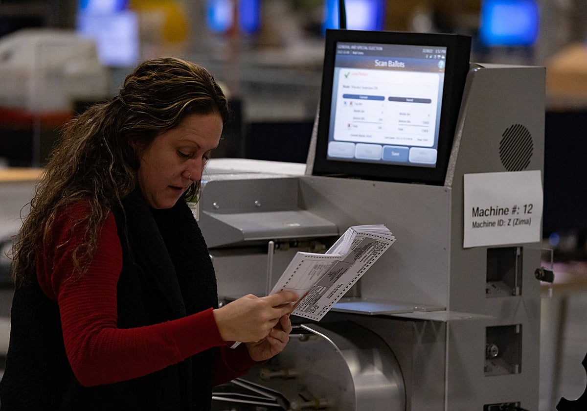 Recuento de votos en Filadelfia