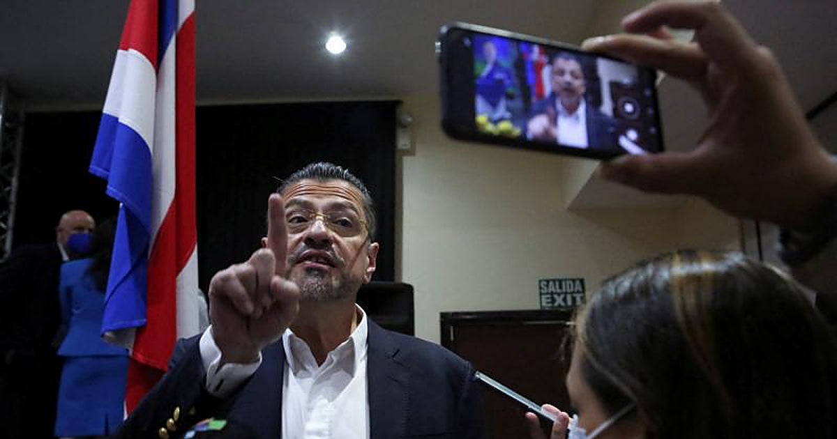 El presidente costarricense, en una imagen de archivo