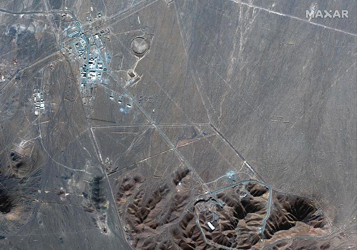 Maxar Technologies muestra imágenes de satélite de la planta de enriquecimiento de combustible Fordo de Irán